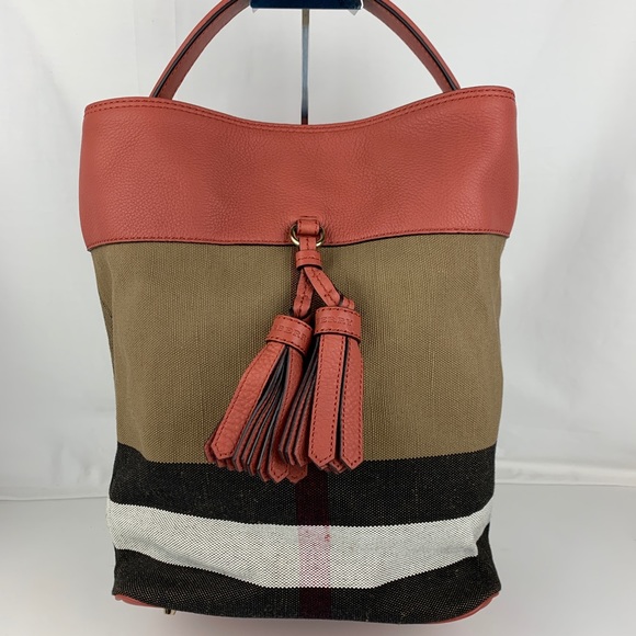 Burberry Handbags - New Burberry Brit Grainy Ashby Check Tote Bag
